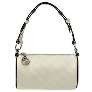 GUCCI Authentic White Leather Shoulder Bag